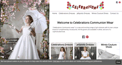 Desktop Screenshot of celebrationscommunionwear.co.uk