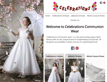 Tablet Screenshot of celebrationscommunionwear.co.uk